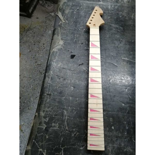 Custom Grand 22 Fret Roasted Maple Electric Guitar Neck for Handmade Tele Guitar Kits Gloss Finished with Bone Nut