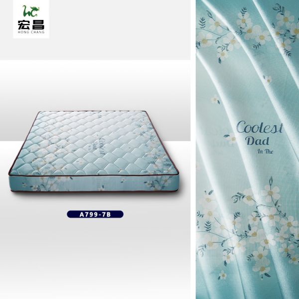 Buy Blue Printable 65g-100g Polyester Jacquard Mattress Fabric Shrink Resistant at wholesale prices
