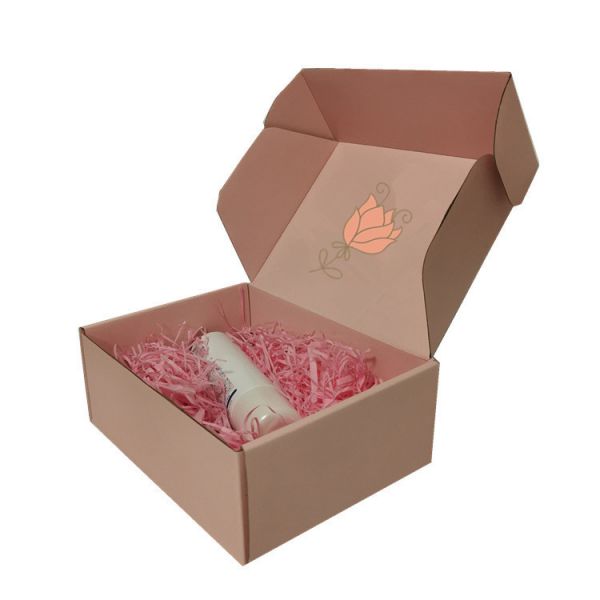 Custom Pink Skin Care Beauty Corrugated Cardboard Shipping Box The Perfect Packaging For Your Business