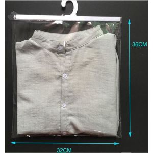 Quality hook k hanger bag for travel storage clothes,reliable manufacture cheap clear plastic pvc hanger bag for underwear for sale