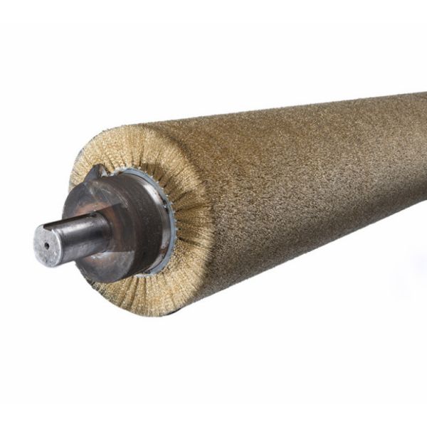 Buy Circular Stainless Steel Shaft Pickling Copper Wire Roller Brush at wholesale prices