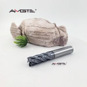 AlTiCrN 5 Flute Carbide End Mill for Steel High Performance CNC Milling Cutter