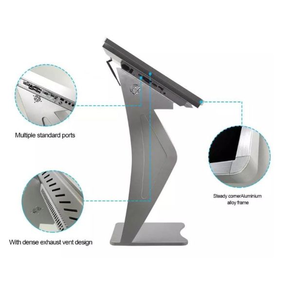 Buy Information Kiosk 500 Nits 43 Inch Freestanding LCD Signage at wholesale prices