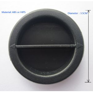 Green material ABS or HIPS lid for piggy bank , money bank , diameter 3.5 cm