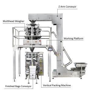Nitrogen Snack 3KW Vertical Form Fill Seal Packaging Machine