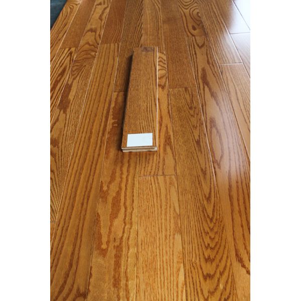 Buy Red oak solid hardwood flooring, smooth surface with color butter rum at wholesale prices