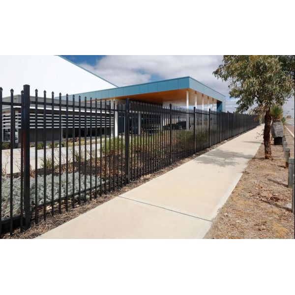 garrison security fencing 2100mm x 2400mm stain black interpon powder 80 microns thick