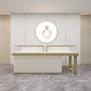 MDF Luxury Display Cabinets Cabinets Window Luxury Jewelry Display Cases