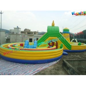 Outdoor Small Children Inflatable Amusement Park , Inflatable Sport Games Safe