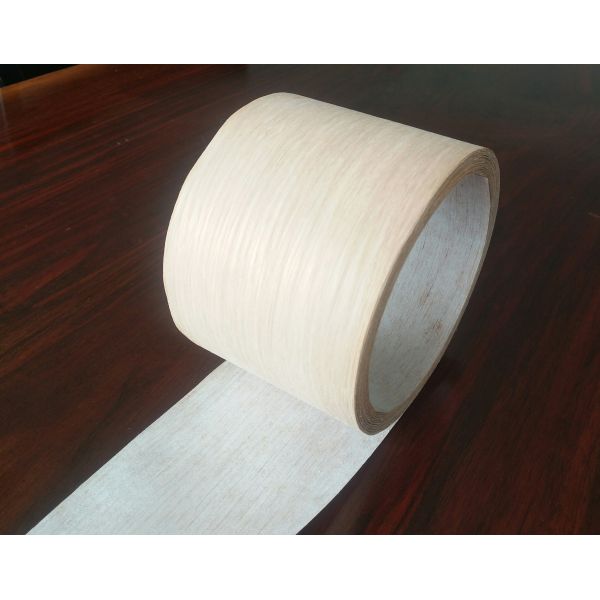 White Oak Profile Wrapping Veneer Fleece Backed White Oak Veneer Rolls for Furniture Cabinets Doors and Windows