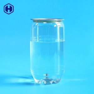 Clear PET Plastic Soda Cans 375ML 13OZ Carbonated Beverage Packing
