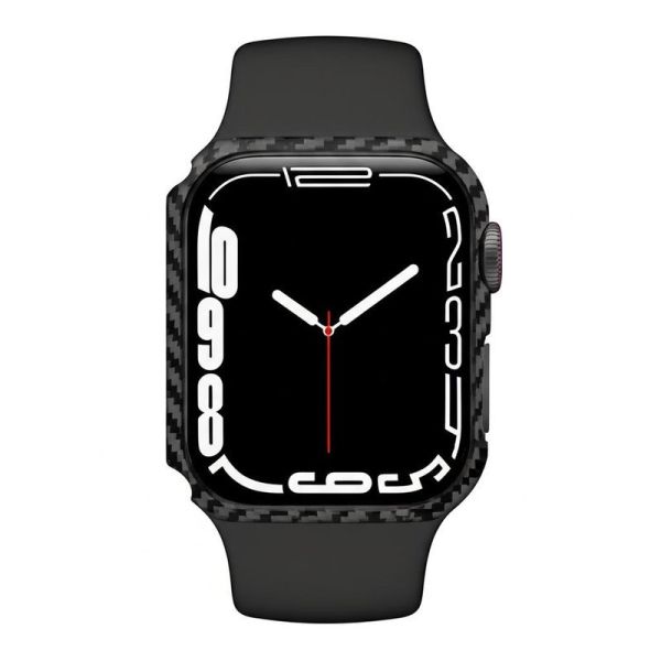 Snap-on Closure Carbon Fiber Shockproof Apple Watch Case for Active Lifestyles