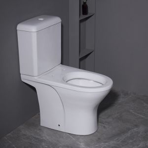 China Square Shape Dual Flush Floor Mounted Toilet Two Piece Sanitary Ware on sale