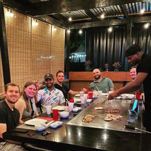 Outdoor Rectangle Gas Freestanding Teppanyaki Grill Table Hibachi Grill