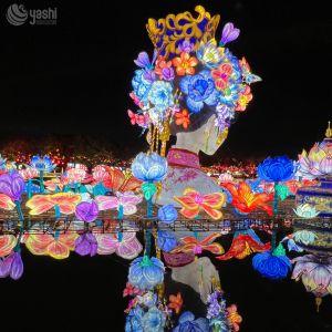 Flower Fairy Chinese Traditional Lantern for Festival Exhibition