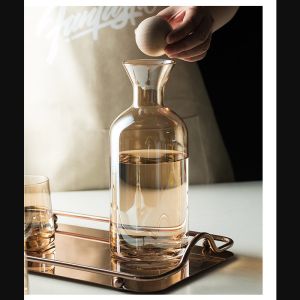 Silicone Cap 1200ml Household Borosilicate Glass Tea Kettle