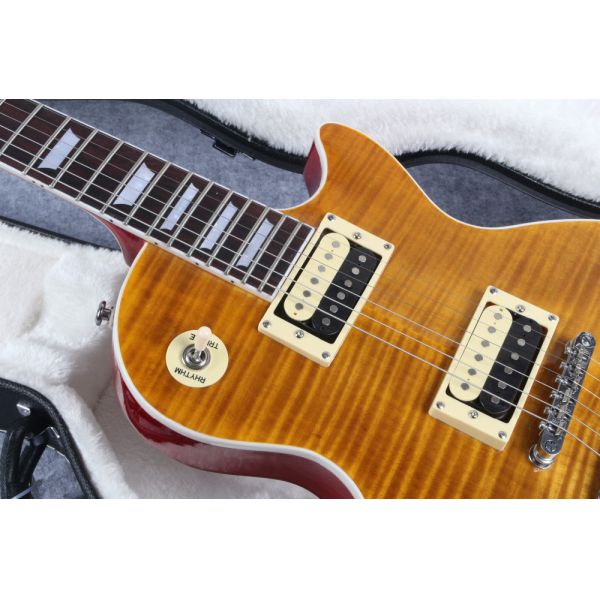 Slash 1959 Les standard Reissue tiger flame electric guitar, Slash signature LP guitar ems free shipping