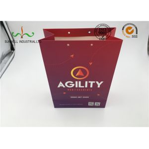Customize Coated Fold Able Printed Paper Bags For Luxury Gift , Paper Shopping