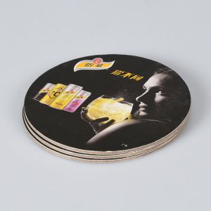 Waterproof Promotional Drink Coasters Round Shape With ISO FDA Approved