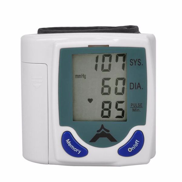 2016 Home Automatic Wrist digital lcd blood pressure monitor portable Tonometer