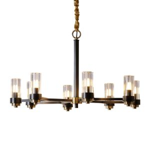 China Triple Suspension Glass And Crystal Pendant Lighting Modern Chandelier on sale