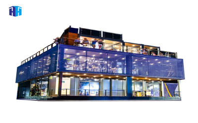 Buy prefabricated container hall luxury prefab house luxury exhibition in Bermuda at wholesale prices