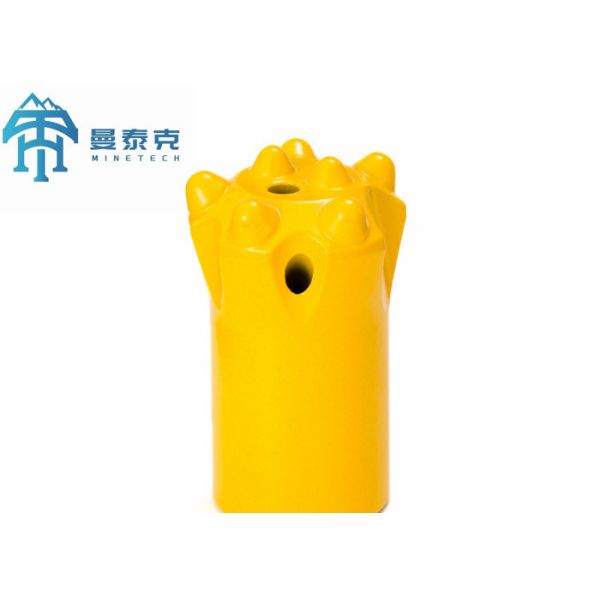 Buy 36mm 11 Degree Tapered Button Bit with 1 or 2 Flushing Holes and 4-8 Buttons for Rock Drilling and Blasting at wholesale prices