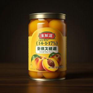 Light Brix (14-17%) Grade A Canned Yellow Peaches With Zero Preservatives