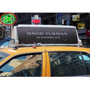 Outdoor Full Color P5 Double-Sided Taxi Roof LED Display IP65 Waterproof