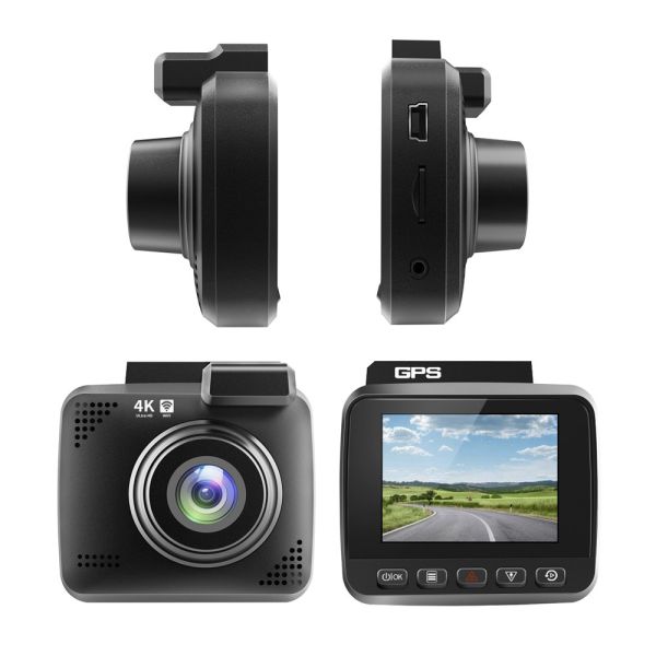 V53 Dash Cam 4K UHD Sony Night Vision Dash Cam Dual Camera GPS Wi-Fi Dashcam 24H Parking Monitor 170°FOV dvr Car Camera