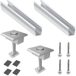 Commercial Roof Solar Panel Mounting System with Wind Load 60m/s and Adjustable