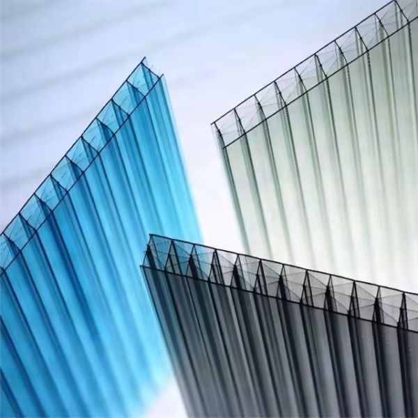 Buy Greenhouse Polycarbonate Roofing Sheet PC Embossed Sheets Polycarbonate Hollow Plastic Roofing Transparent Panels at wholesale prices