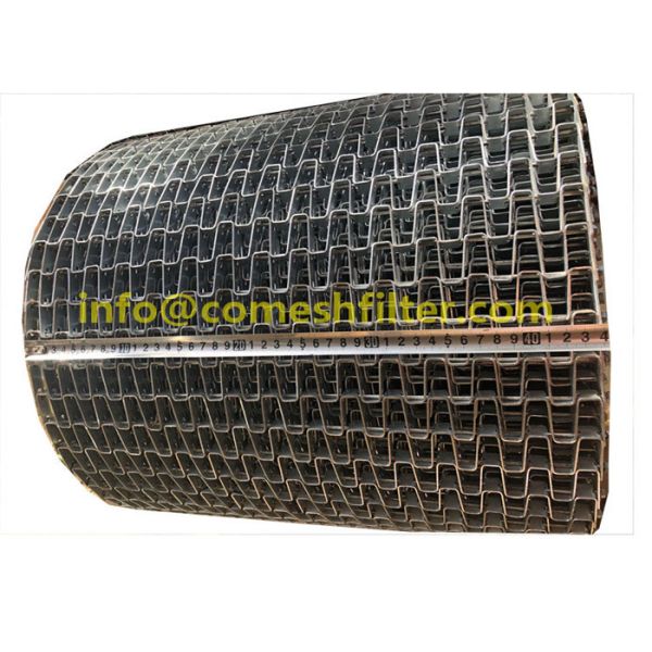 Stainless Steel Weave Flat Wire Comb Honeycomb Conveyor Belt for Washing Drying