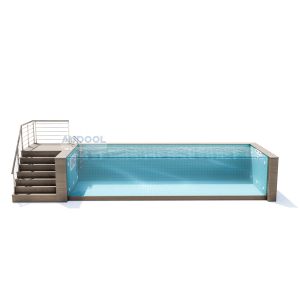 Unmatched Infinity Transparent Finish Swimming Pool for Hotels Schools