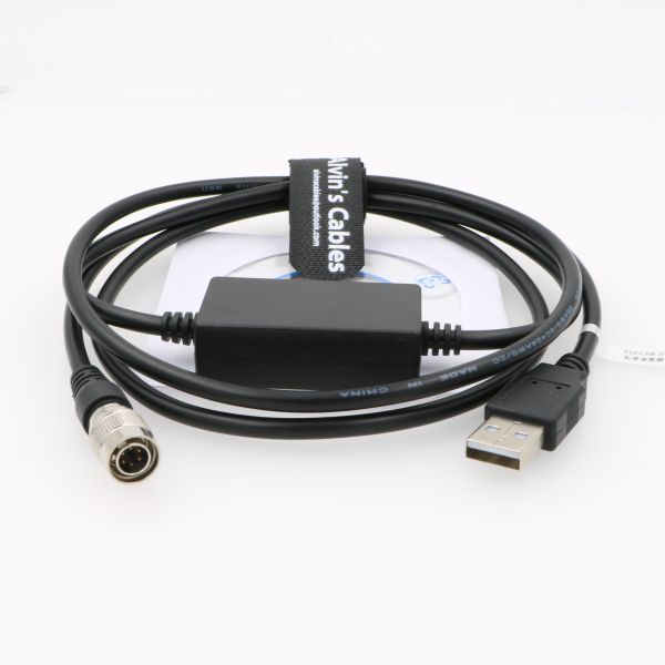 6 Pin Hirose Male to Total Station USB Data Cable For Sokkia Topcon for w8 w7