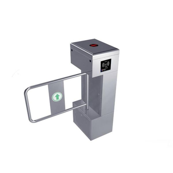 Buy Vertical Small 304 Stainless Steel Pedestrian Swing Turnstile For Official Building at wholesale prices
