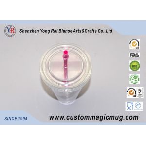 Single Wall Stadium Cup Plastic Straw Cup ODM Personalized Design