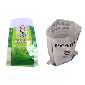 Biodegradable Woven Polypropylene Feed Bags Anti Slip Laminated White