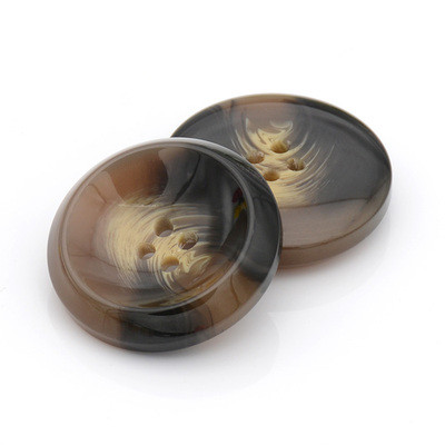 2022 HIGH QUALITY OF THE POLYESTER RESIN BUTTON 4 HOLES DOWN SHIRT/WIND COAT BROWN WHITE BLACK COLOR BUTTON