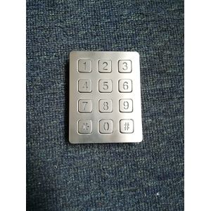 3X4 vandal resistance stainless steel back lighted numeriic keypad