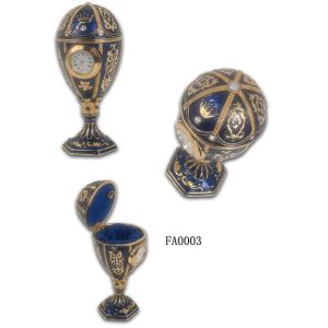 Faberge Egg Trinket Box Pewter Faberge Egg Trinket Box
