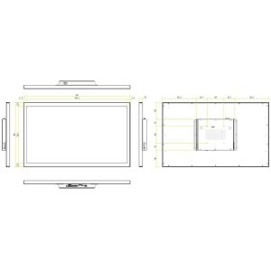 27 Inch 36W Aluminum Alloy Industrial Android Tablet Anti Glare