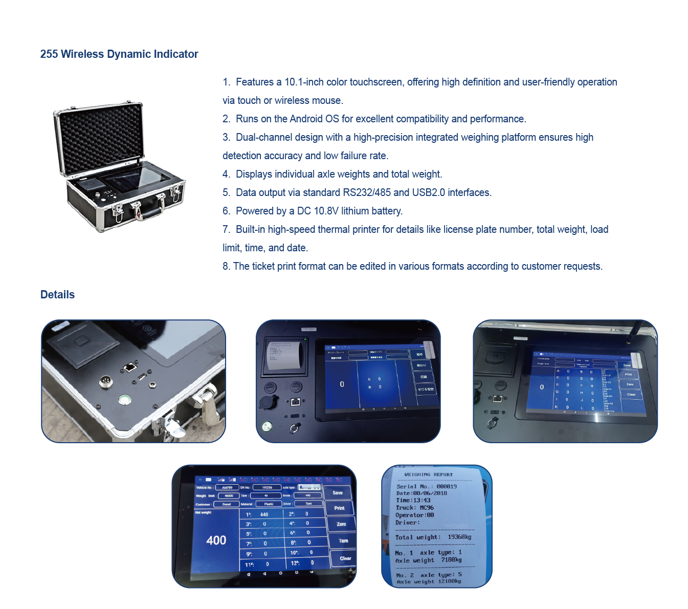 Industrial Portable Wheel Scales 15–30 Ton Portable Vehicle Scales For Construction Sites 1