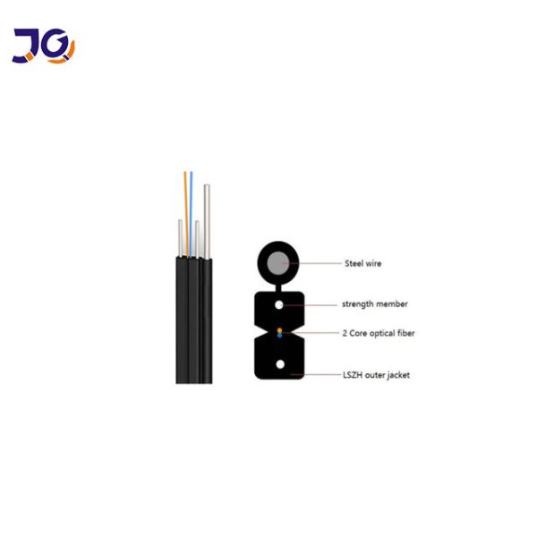 Buy ROHS FTTH 2 Core Outdoor Drop Cable G657A For Network at wholesale prices