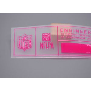 Customized Transparent TPU Printing Shiny Silicone Logo For Clothing