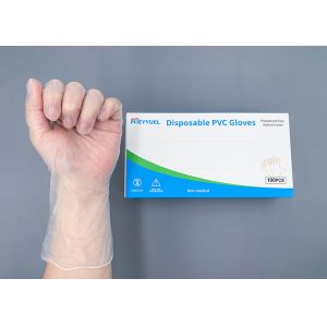 Quality Transparent Disposable PVC Gloves Cleaning And Sanitary And Hands Protection for sale