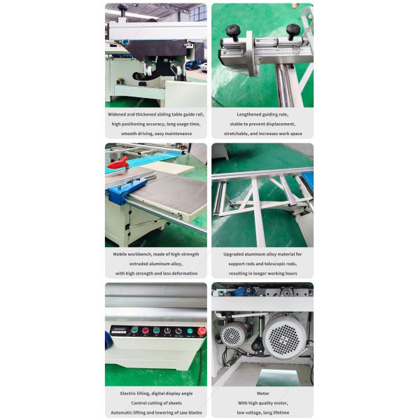 Horizontal Style F45N Precision Sliding Table Panel Saw for Manufacturing Chipboard