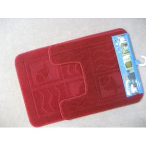 Quality Washable and durable scarlet Microfiber bath mat OBM-003 for sale