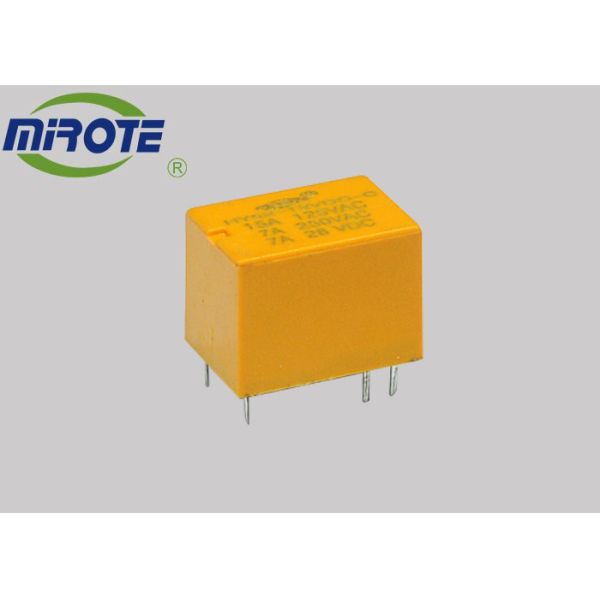 Yellow Cover 6 Prolong Automotive 24v Relay 15 Amp SPDT Type 15x12x10mm