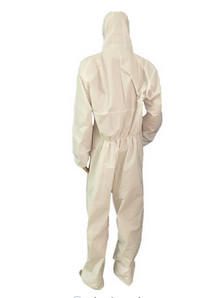 Buy Waterproof Disposable Isolation Gowns / White Disposable Chemical Suit at wholesale prices